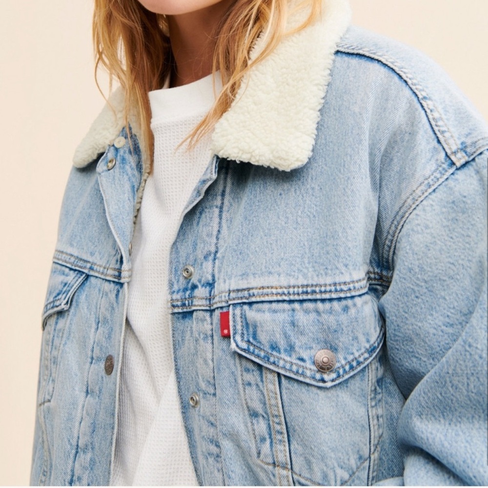 Levi’s Oversized Sherpa Trucker Jean Jacket